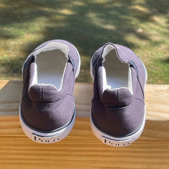 Polo Ralph Lauren Navy Canvas Slip--On Shoes Size 2 - Picture 6 of 13